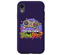 Retro Vintage Do You Even Brawl Bro Video Gamer Jugador De Juego Carcasa para iPhone XR