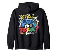 Retro Vintage Do You Even Brawl Bro Video Gamer Jugador De Juego Sudadera con Capucha
