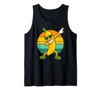 Retro Vintage Funny Banana Dab Dance Banana Fruit Dancing Camiseta sin Mangas