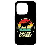 Retro Vintage Funny Swamp Donkey Moose Carcasa para iPhone 15 Pro