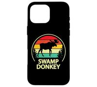 Retro Vintage Funny Swamp Donkey Moose Carcasa para iPhone 16 Pro MAX