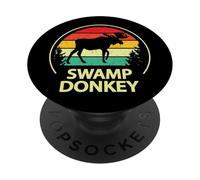 Retro Vintage Funny Swamp Donkey Moose PopSockets PopGrip Adhesivo