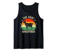 Retro Vintage Goat Whisperer Farmer Goat Funny Vegan Camiseta sin Mangas