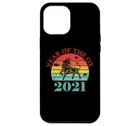 Retro Vintage Happy Chinese New Year of the Ox 2021 Carcasa para iPhone 12 Pro Max