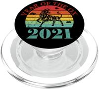 Retro Vintage Happy Chinese New Year of the Ox 2021 PopSockets PopGrip para MagSafe