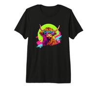Retro Vintage Heifer Scottish Highland Cow Lover Camiseta Premium