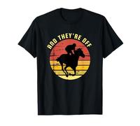 Retro Vintage Horse Racing Funny Horse - And They re Off Camiseta