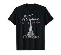 Retro Vintage Je Taime Mon Amour Torre Eiffel París Francia Camiseta