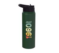 Retro Vintage Julio 1960 Año 1960 Vintage 1960 Desde 1960 Stainless Steel Insulated Water Bottle