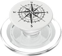 Retro Vintage Nautical Compass for Sailors and Boaters Gift PopSockets PopGrip para MagSafe