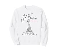 Retro Vintage París Francia Je Taime Mon Amour Torre Eiffel Sudadera