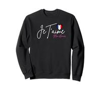 Retro Vintage París Francia Je Taime Mon Amour Torre Eiffel Sudadera