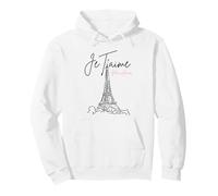 Retro Vintage París Francia Je Taime Mon Amour Torre Eiffel Sudadera con Capucha