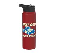 Retro Vintage Pickup Truck Classic Truck Pickup Camión Amantes Stainless Steel Insulated Water Bottle