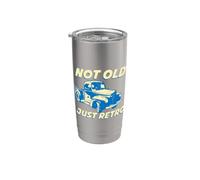 Retro Vintage Pickup Truck Classic Truck Pickup Camión Amantes Vaso térmico de acero inoxidable de doble pared