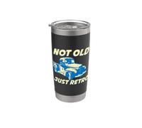 Retro Vintage Pickup Truck Classic Truck Pickup Camión Amantes Vaso térmico de acero inoxidable de doble pared