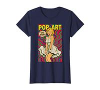 Retro Vintage Pop Art Estilo Rubia Icono Psicodélico 50 Camiseta