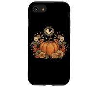 Retro Vintage Pumpkin Spice Tis The Season Equinox Moon Carcasa para iPhone SE (2020) / 7/8