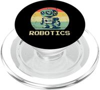 Retro Vintage Robot Robótica Ingeniero Ingeniería PopSockets PopGrip para MagSafe