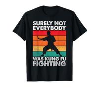 Retro Vintage Seguramente No Todo El Mundo Fueron Niños De Lucha De Kung Fu Camiseta