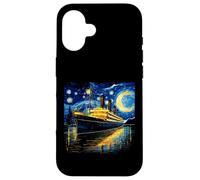 Retro Vintage Starry Night Inspirado Hombres Mujeres Niños Titanic Carcasa para iPhone 16