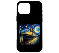 Retro Vintage Starry Night Inspirado Hombres Mujeres Niños Titanic Carcasa para iPhone 16 Pro MAX