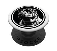 Retro Vintage Sunglasses Logo Chinese Shar Pei Dog Lover PopSockets PopGrip Adhesivo