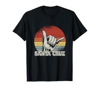 Retro Vintage Surf & Skateboard Diseño Gráfico Santa Cruz Camiseta