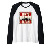 Retro Vintage Tokyo Novelty Graphic T-Shirts & Cool Designs Camiseta Manga Raglan