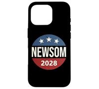 Retro Vintage Vote Button Gavin Newsom 2028 President Carcasa para iPhone 16 Pro
