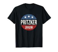 Retro Vintage Vote Button JB Pritzker 2028 President Camiseta