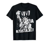 Retro Vive La Resistance Freedom Resistance Protest No Kings Camiseta