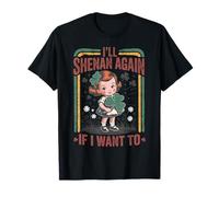Retro Voy a Shenan Otra Vez si Quiero el Día de San Patricio irlandés Camiseta