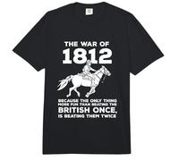 Retro War 1812 Historia Batalla Divertido Orgullo Patriótico Americano Comfort Colors Adult Heavyweight T-Shirt