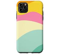 Retro Waves Swirls Pastel Rainbow Wavy Stripes 70s Aesthetic Carcasa para iPhone 11 Pro MAX