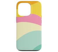 Retro Waves Swirls Pastel Rainbow Wavy Stripes 70s Aesthetic Carcasa para iPhone 13 Pro
