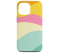 Retro Waves Swirls Pastel Rainbow Wavy Stripes 70s Aesthetic Carcasa para iPhone 13 Pro MAX