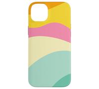 Retro Waves Swirls Pastel Rainbow Wavy Stripes 70s Aesthetic Carcasa para iPhone 14 Plus