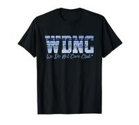 Retro WDNC Club | We Do Not Care, Denim Jeans Style Graphic Camiseta