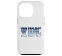 Retro WDNC Club | We Do Not Care, Denim Jeans Style Graphic Carcasa para iPhone 13 Pro