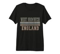 Retro West Bromwich Inglaterra Camiseta Premium