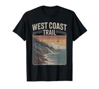 Retro West Coast Trail Canada Vintage Senderismo Trekking Camiseta