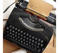Retro Wireless Typewriter Keyboard, Old Fashioned Typewriter, Mechanical English Traditional Typewriter, Ideal For Free Writing, Creative Writing And Ideal For Letters（Black）, LJJY-KK