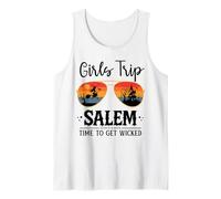 Retro Witch Salem 1692, Girls Trip Salem Time To Get Wicked Camiseta sin Mangas