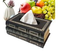 Retro Wood Organizer - Toilet Organizer, Container Retro Casing for Private Dwelling, Paper with Wood Construction, Storage Solutions, Home Accessory for Formal