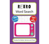 Retro Word Search Puzzle Book: Word Searches with Easy to Read Print about Retro Culture, Iconic Trends and Nostalgic Vibes | 6x9 inches, 110 pages | ... Gift for Vacation, Holidays and Free Times