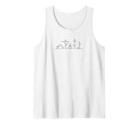 Retro Yoga Poses Sequence Meditation Zen Design Camiseta sin Mangas