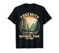 Retro Yosemite National Park USA California Hiking Souvenir Camiseta