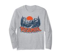 Retro Yosemite National Park Vintage Style Classic Manga Larga