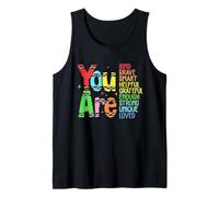 Retro You Are Kind Smart Brave Teacher - Lindo regreso a la escuela Camiseta sin Mangas